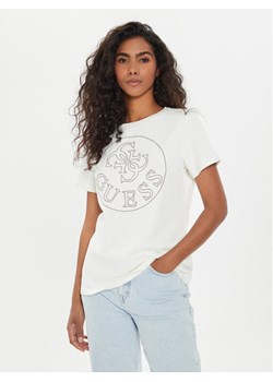 Guess T-Shirt Noemie V4YI03 KCB61 Biały Regular Fit ze sklepu MODIVO w kategorii Bluzki damskie - zdjęcie 182740546