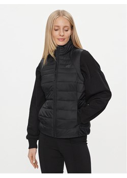 4F Bezrękawnik 4FAW23TVESF072 Czarny Slim Fit ze sklepu MODIVO w kategorii Kamizelki damskie - zdjęcie 182740646