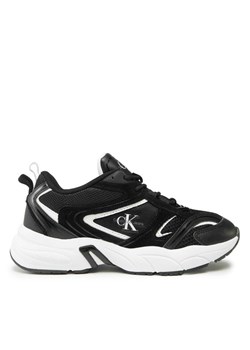 Calvin Klein Jeans Sneakersy Retro Tennis Su-Mesh wN YW0YW00891 Czarny ze sklepu MODIVO w kategorii Buty sportowe damskie - zdjęcie 182740825
