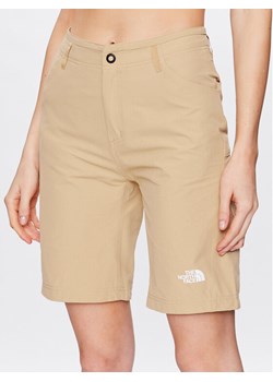 The North Face Szorty materiałowe Explo NF0A824H Beżowy Regular Fit ze sklepu MODIVO w kategorii Szorty - zdjęcie 182740916