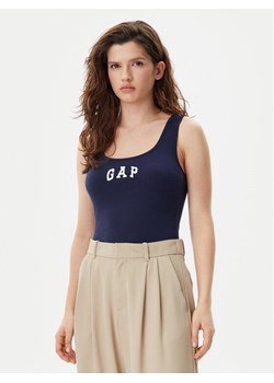 Gap Top 585421-00 Granatowy Slim Fit ze sklepu MODIVO w kategorii Bluzki damskie - zdjęcie 182740987