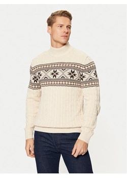 Selected Homme Golf 16081554 Écru Regular Fit ze sklepu MODIVO w kategorii Swetry męskie - zdjęcie 182741109