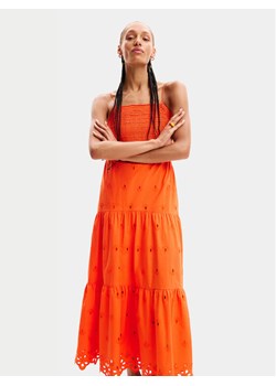 Desigual Sukienka letnia Malver 24SWVW12 Pomarańczowy Regular Fit ze sklepu MODIVO w kategorii Sukienki - zdjęcie 182741157