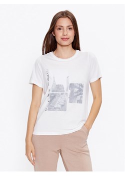 Fransa T-Shirt 20611758 Biały Regular Fit ze sklepu MODIVO w kategorii Bluzki damskie - zdjęcie 182741269