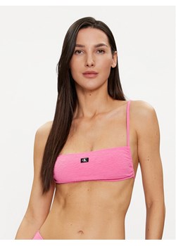 Calvin Klein Swimwear Góra od bikini KW0KW02395 Różowy ze sklepu MODIVO w kategorii Stroje kąpielowe - zdjęcie 182741325