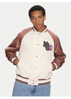 Hugo Kurtka bomber Buckley2431 50517762 Écru Slim Fit ze sklepu MODIVO w kategorii Kurtki męskie - zdjęcie 182741379