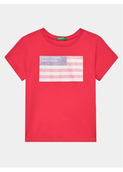 United Colors Of Benetton T-Shirt 3I1XC10H8 Różowy Regular Fit ze sklepu MODIVO w kategorii T-shirty chłopięce - zdjęcie 182741397
