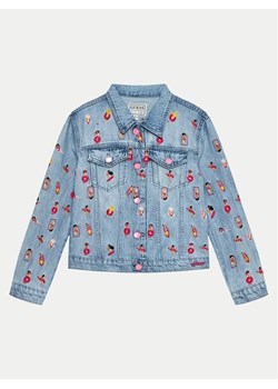 Guess Kurtka jeansowa J4GL03 D45E0 Niebieski Regular Fit ze sklepu MODIVO w kategorii Kurtki dziewczęce - zdjęcie 182741456