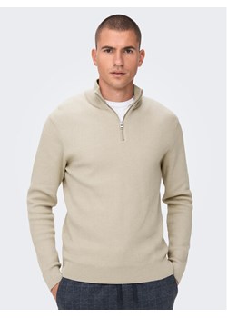 Only & Sons Sweter 22023210 Beżowy Regular Fit ze sklepu MODIVO w kategorii Swetry męskie - zdjęcie 182741786