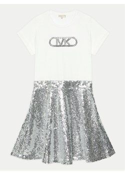 MICHAEL KORS KIDS Sukienka codzienna R30173 D Srebrny Regular Fit ze sklepu MODIVO w kategorii Sukienki dziewczęce - zdjęcie 182741826