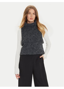 Eleh Kamizelka EM1011 Szary Regular Fit ze sklepu MODIVO w kategorii Kamizelki damskie - zdjęcie 182741996