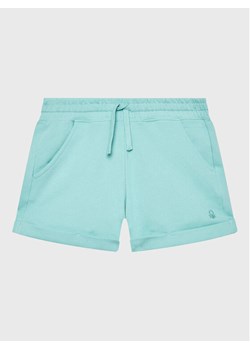 United Colors Of Benetton Szorty sportowe 3J68C901C Niebieski Regular Fit ze sklepu MODIVO w kategorii Spodenki dziewczęce - zdjęcie 182742059