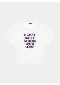 United Colors Of Benetton T-Shirt 3096C10I0 Biały Regular Fit ze sklepu MODIVO w kategorii T-shirty chłopięce - zdjęcie 182742097