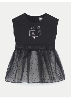 Karl Lagerfeld Kids Sukienka elegancka Z30278 D Czarny Regular Fit ze sklepu MODIVO w kategorii Sukienki dziewczęce - zdjęcie 182742196