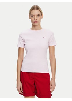 Tommy Hilfiger T-Shirt New Cody WW0WW40587 Różowy Regular Fit ze sklepu MODIVO w kategorii Bluzki damskie - zdjęcie 182742226