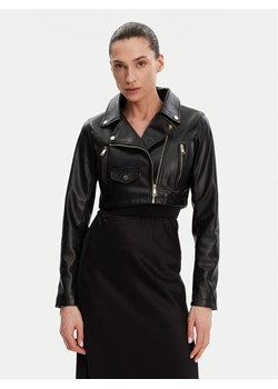 Rinascimento Kurtka z imitacji skóry CFC0119617003 Czarny Regular Fit ze sklepu MODIVO w kategorii Kurtki damskie - zdjęcie 182742275