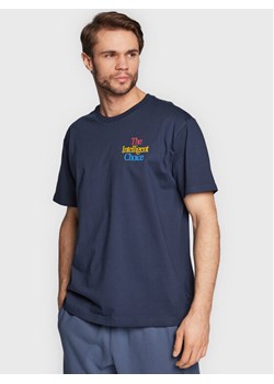 New Balance T-Shirt MT23502 Granatowy Relaxed Fit ze sklepu MODIVO w kategorii T-shirty męskie - zdjęcie 182742427