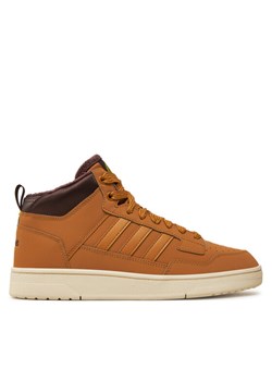 adidas Sneakersy Rapid Court Mid Winterized JR0171 Brązowy ze sklepu MODIVO w kategorii Buty sportowe męskie - zdjęcie 182742557