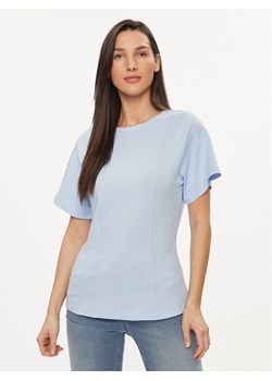 United Colors Of Benetton T-Shirt 3BL0D106A Błękitny Regular Fit ze sklepu MODIVO w kategorii Bluzki damskie - zdjęcie 182742605