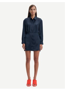 Samsøe Samsøe Sukienka koszulowa Liza F22300193 Granatowy Regular Fit ze sklepu MODIVO w kategorii Sukienki - zdjęcie 182742737