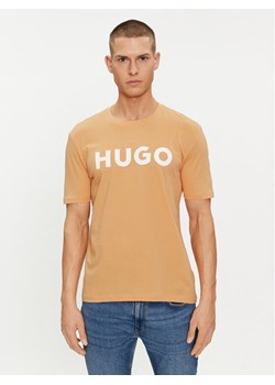 Hugo T-Shirt Dulivio 50467556 Pomarańczowy Regular Fit ze sklepu MODIVO w kategorii T-shirty męskie - zdjęcie 182742818