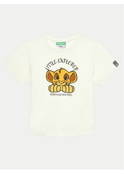 United Colors Of Benetton T-Shirt 3I1XG10GR Écru Regular Fit ze sklepu MODIVO w kategorii T-shirty chłopięce - zdjęcie 182742888
