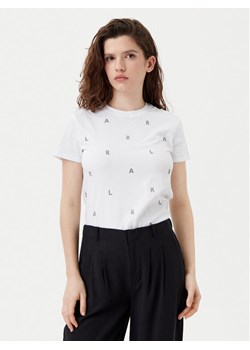 KARL LAGERFELD T-Shirt A1W17078 Biały Regular Fit ze sklepu MODIVO w kategorii Bluzki damskie - zdjęcie 182742898