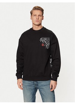 HUGO Bluza Derumkek 50532094 Czarny Relaxed Fit ze sklepu MODIVO w kategorii Bluzy męskie - zdjęcie 182742916