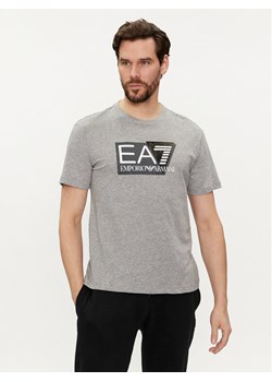EA7 Emporio Armani T-Shirt 3DPT81 PJM9Z 3905 Szary Regular Fit ze sklepu MODIVO w kategorii T-shirty męskie - zdjęcie 182742928