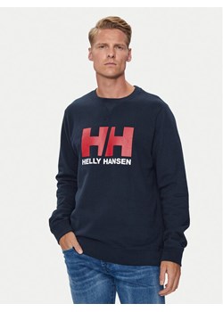 Helly Hansen Bluza Hh Logo Crew 34000 Granatowy Regular Fit ze sklepu MODIVO w kategorii Bluzy męskie - zdjęcie 182742936