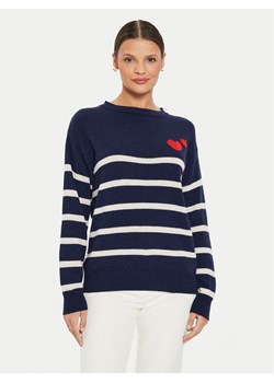 Kontatto Sweter 3M0169 Granatowy Regular Fit ze sklepu MODIVO w kategorii Swetry damskie - zdjęcie 182742997