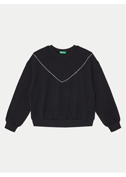 United Colors Of Benetton Bluza 30L3C10KW Czarny Regular Fit ze sklepu MODIVO w kategorii Bluzy chłopięce - zdjęcie 182743048