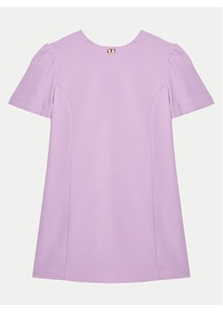 TWINSET Sukienka elegancka 251GJ2QN9 Fioletowy Slim Fit ze sklepu MODIVO w kategorii Sukienki dziewczęce - zdjęcie 182743268
