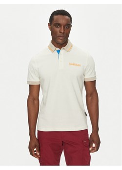 Napapijri Polo E-Zeri NP0A4ID4 Écru Regular Fit ze sklepu MODIVO w kategorii T-shirty męskie - zdjęcie 182743269