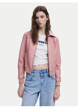 Desigual Kurtka z imitacji skóry 25SWEW47 Różowy Loose Fit ze sklepu MODIVO w kategorii Kurtki damskie - zdjęcie 182743387