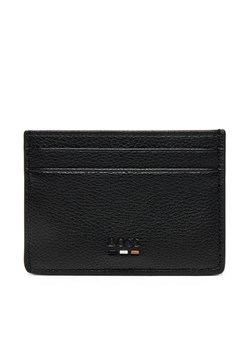 BOSS Etui na karty kredytowe Grained faux-leather card holder with signature details 50536513 Czarny ze sklepu MODIVO w kategorii Etui - zdjęcie 182743456