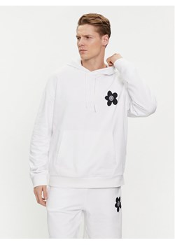 Hugo Bluza Nolumbine 50515648 Biały Relaxed Fit ze sklepu MODIVO w kategorii Bluzy męskie - zdjęcie 182743479
