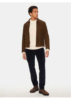 Pepe Jeans Kurtka skórzana Tenjamin PM403018 Brązowy Regular Fit ze sklepu MODIVO w kategorii Kurtki męskie - zdjęcie 182743675
