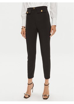 Elisabetta Franchi Spodnie materiałowe PA-024-46E2-V320 Czarny Regular Fit ze sklepu MODIVO w kategorii Spodnie damskie - zdjęcie 182743926