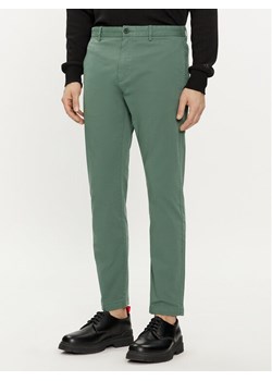 Hugo Chinosy David222D 50468314 Zielony Slim Fit - id: 0000303633479 - marki Hugo Boss - 182744167 Hugo Chinosy David222D 50468314 Zielony Slim Fit ze sklepu MODIVO w kategorii Spodnie męskie - zdjęcie 182744167