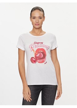 Guess T-Shirt Delicious Rol W4RI22 K9SN1 Biały Regular Fit ze sklepu MODIVO w kategorii Bluzki damskie - zdjęcie 182744319
