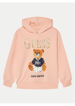 Guess Bluza J5RQ04 KAD74 Koralowy Regular Fit ze sklepu MODIVO w kategorii Bluzy dziewczęce - zdjęcie 182744379