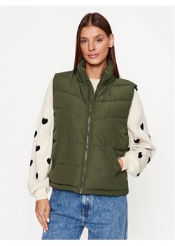 Noisy May Bezrękawnik Dalcon 27027287 Khaki Regular Fit ze sklepu MODIVO w kategorii Kamizelki damskie - zdjęcie 182744435