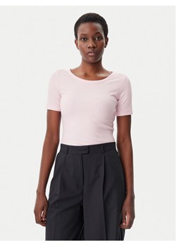 Tommy Hilfiger T-Shirt WW0WW37866 Różowy Slim Fit ze sklepu MODIVO w kategorii Bluzki damskie - zdjęcie 182744518