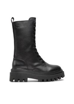 Calvin Klein Trapery YW0YW01544 Czarny ze sklepu MODIVO w kategorii Workery damskie - zdjęcie 182744529