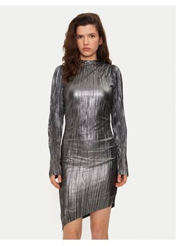Bruuns Bazaar Sukienka koktajlowa BBW3707 Srebrny Regular Fit ze sklepu MODIVO w kategorii Sukienki - zdjęcie 182744628