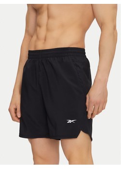 Reebok Szorty sportowe 112634 Czarny Regular Fit ze sklepu MODIVO w kategorii Spodenki męskie - zdjęcie 182744635
