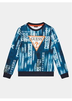 Guess Bluza Ls Active L4RQ01 KA6R3 Niebieski Regular Fit ze sklepu MODIVO w kategorii Bluzy chłopięce - zdjęcie 182744727
