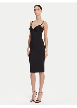 Elisabetta Franchi Sukienka koktajlowa AB-702-51E2 Czarny Regular Fit ze sklepu MODIVO w kategorii Sukienki - zdjęcie 182744907