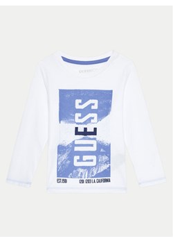 Guess Bluzka N4BI14 I3Z14 Biały Regular Fit ze sklepu MODIVO w kategorii Bluzki dziewczęce - zdjęcie 182745045
